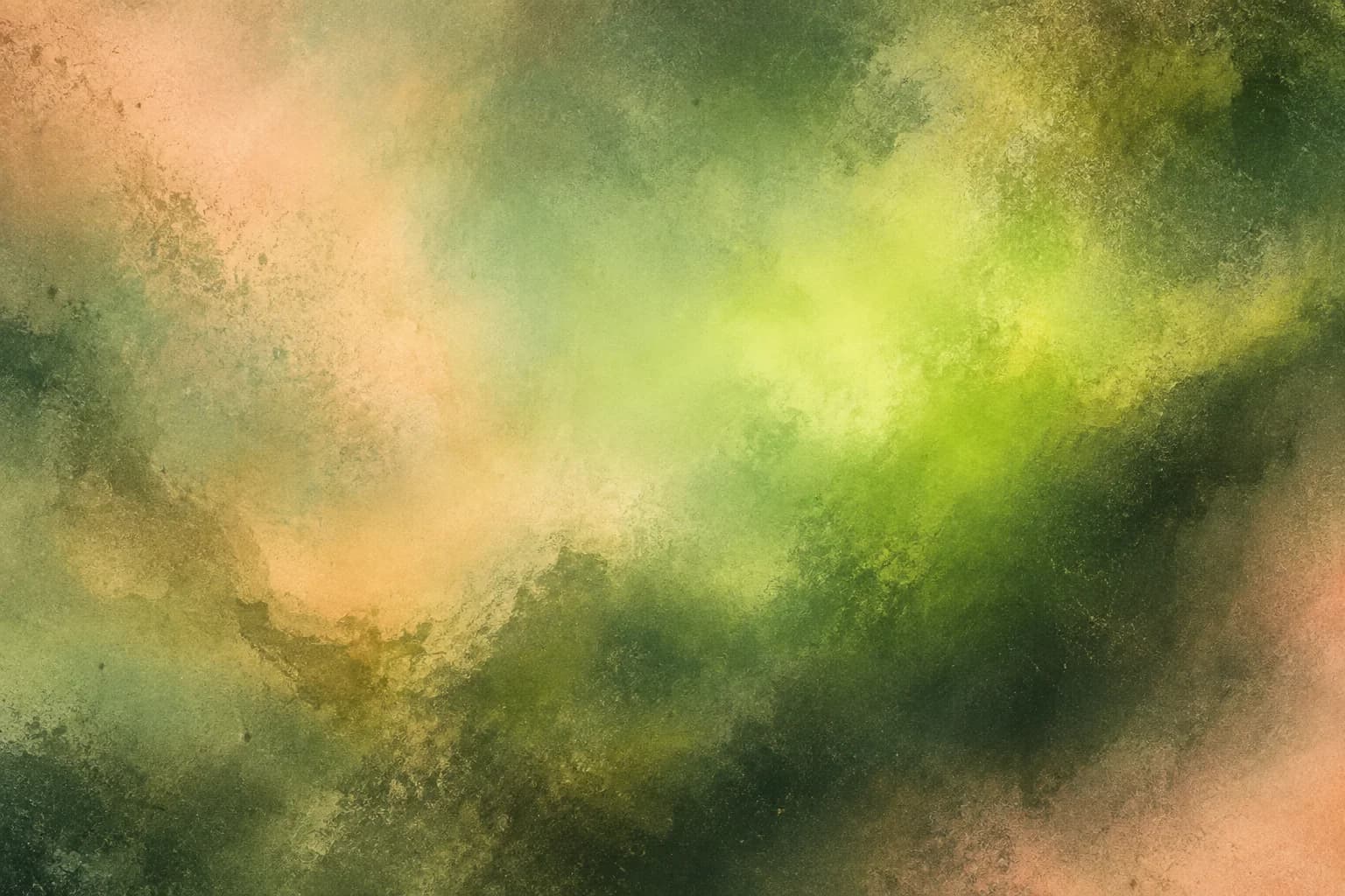 Textured abstract gradient in sage green, chartreuse, pale peach and deep moss.