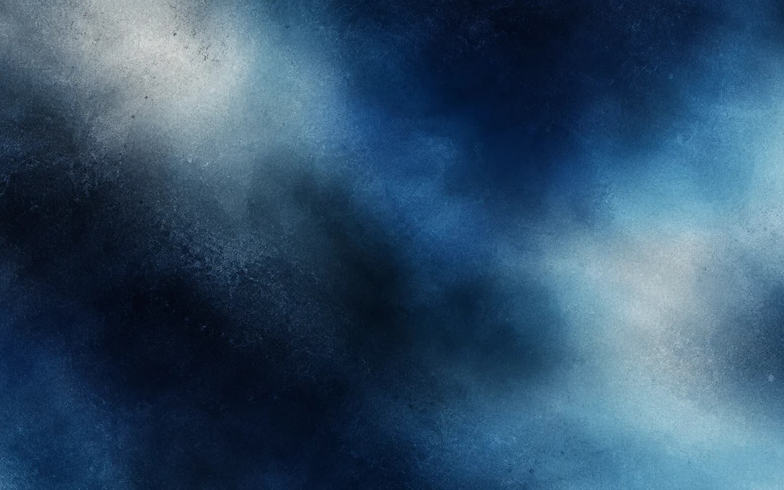 Textured abstract gradient in midnight navy, steel blue, faded cyan and tarnished silver.