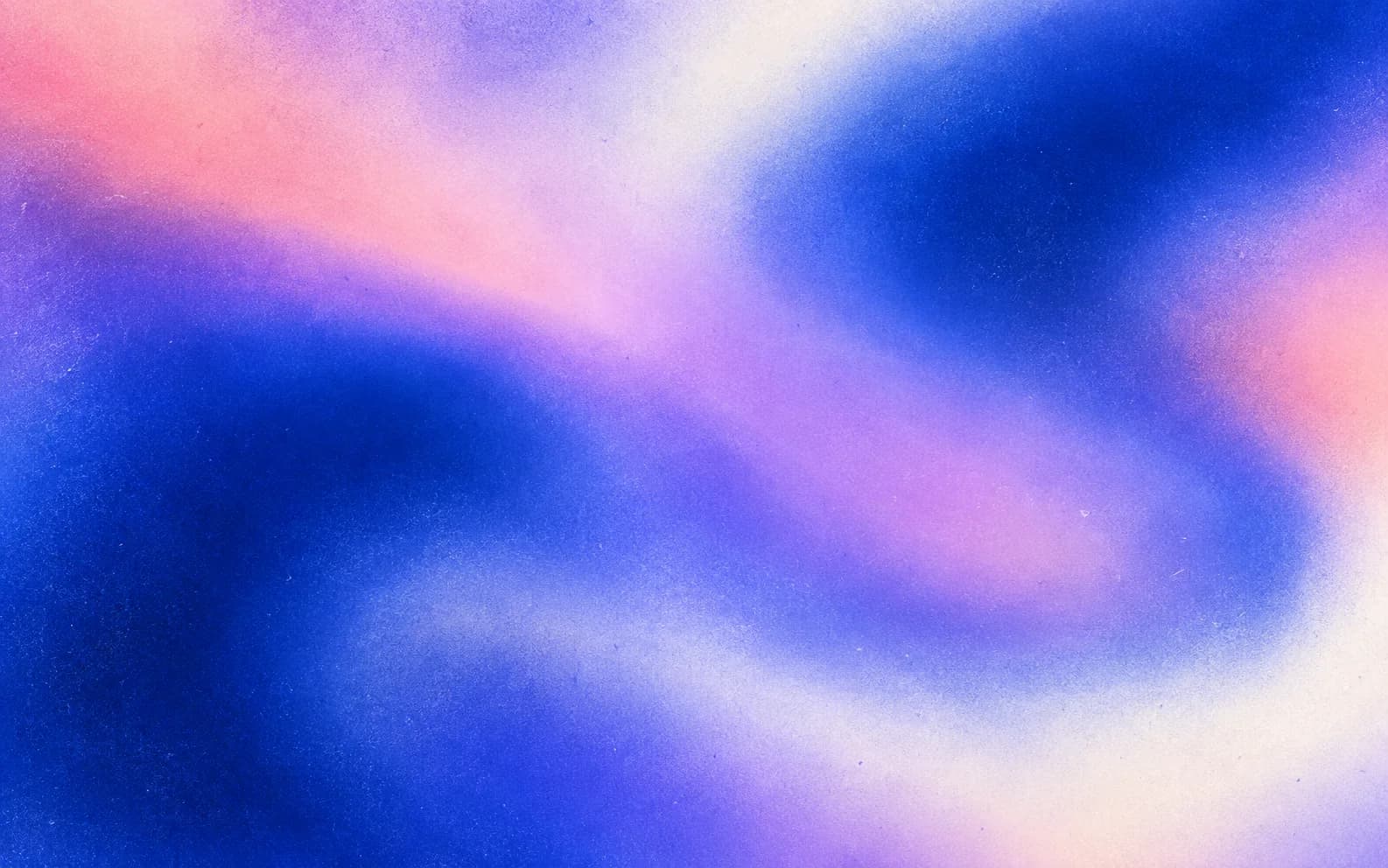 Textured abstract gradient in cobalt, lilac, warm pink and chalk white.